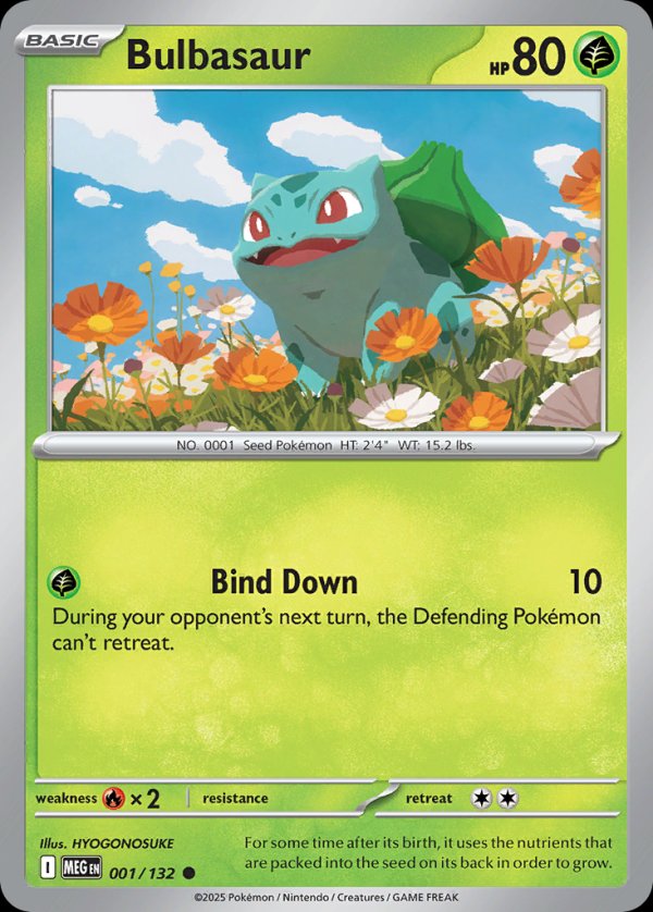 Bulbasaur MEG 001 Common