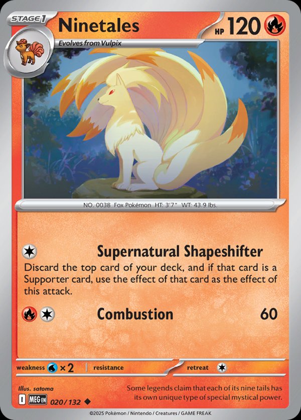 Ninetales MEG 020 Uncommon