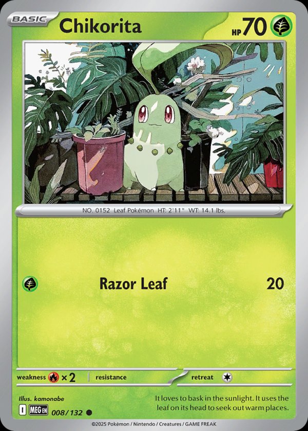 Chikorita MEG 008 Common