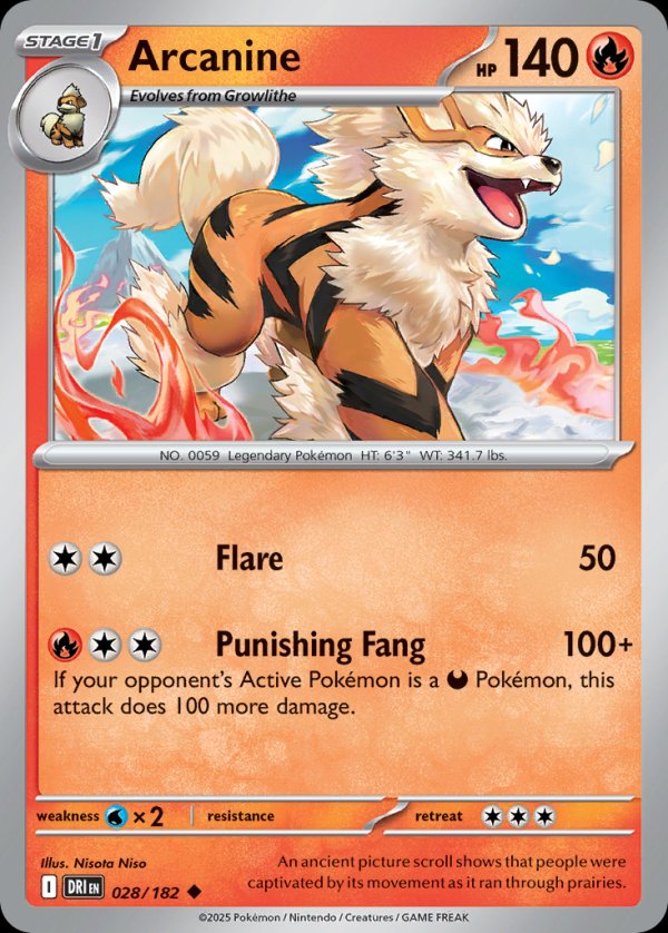 Arcanine DRI 028 Uncommon