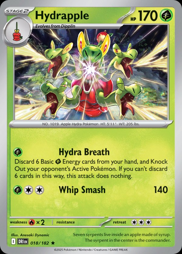 Hydrapple DRI 018 Rare