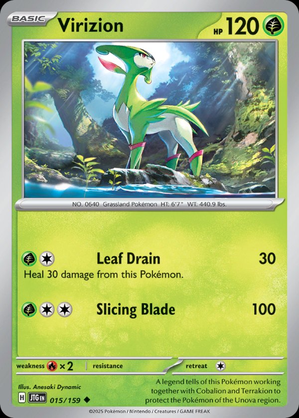 Virizion JTG 015 Uncommon