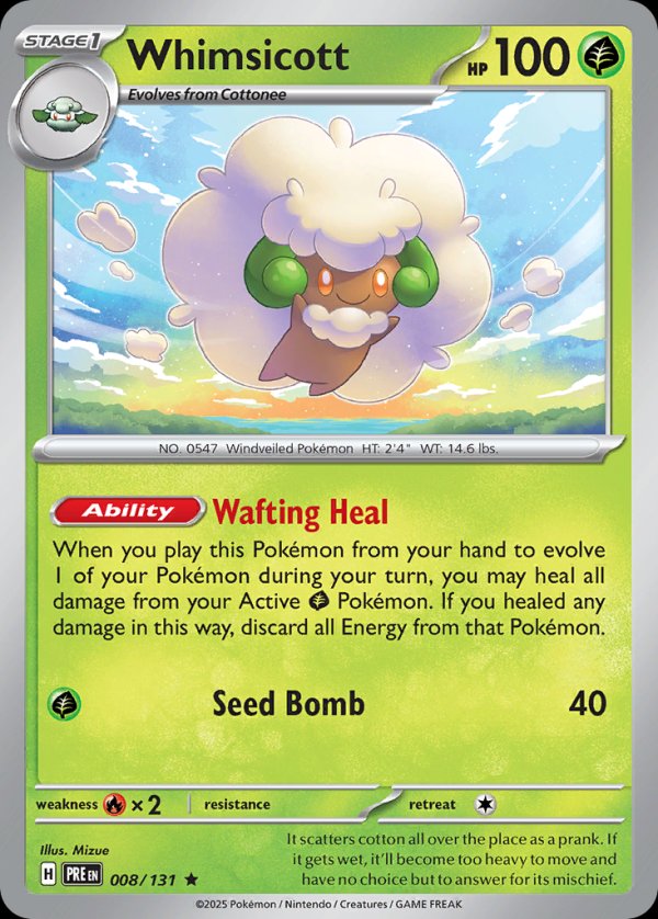Whimsicott PRE 008 Rare